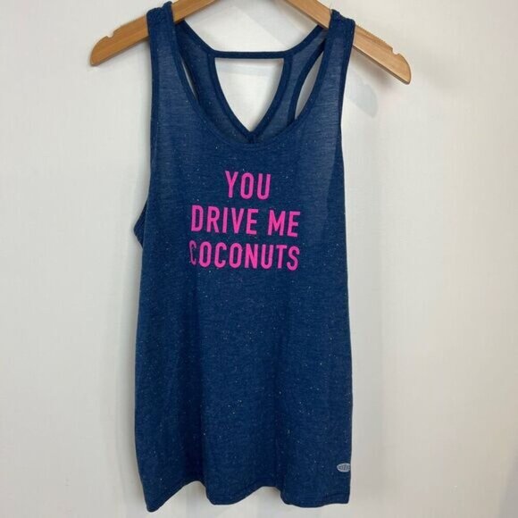 Unbranded Women's Small You Drive Me Coconuts Sleeveless Tank Top Athleisure - Picture 7 of 10
